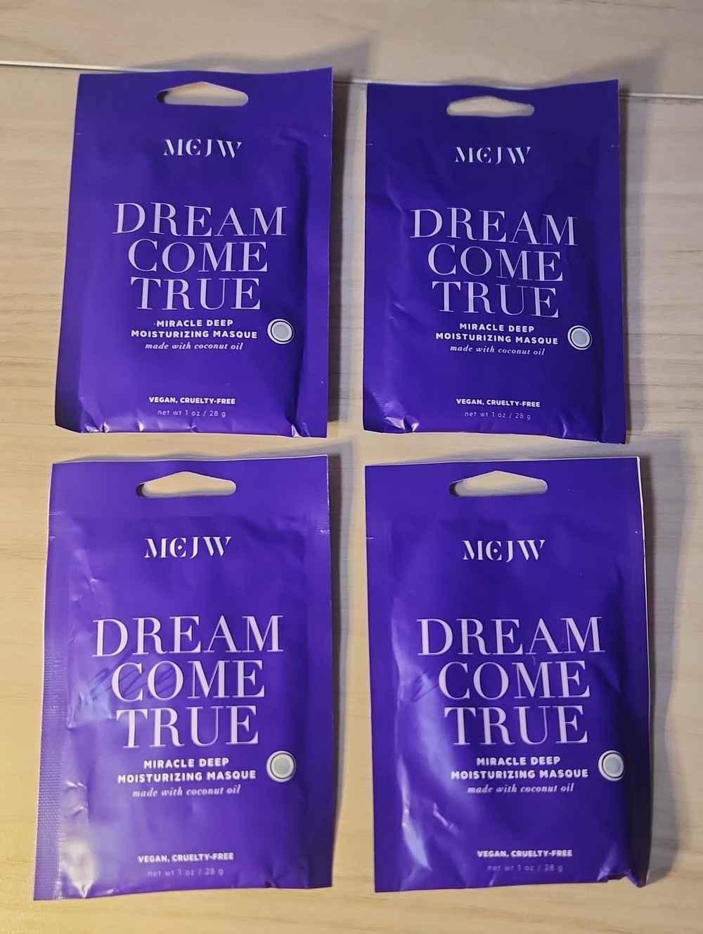 Dream Come True Miracle Deep Moisturizing Masque — Purple 4 Packs